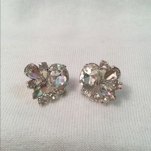 Diamond Clip Earrings